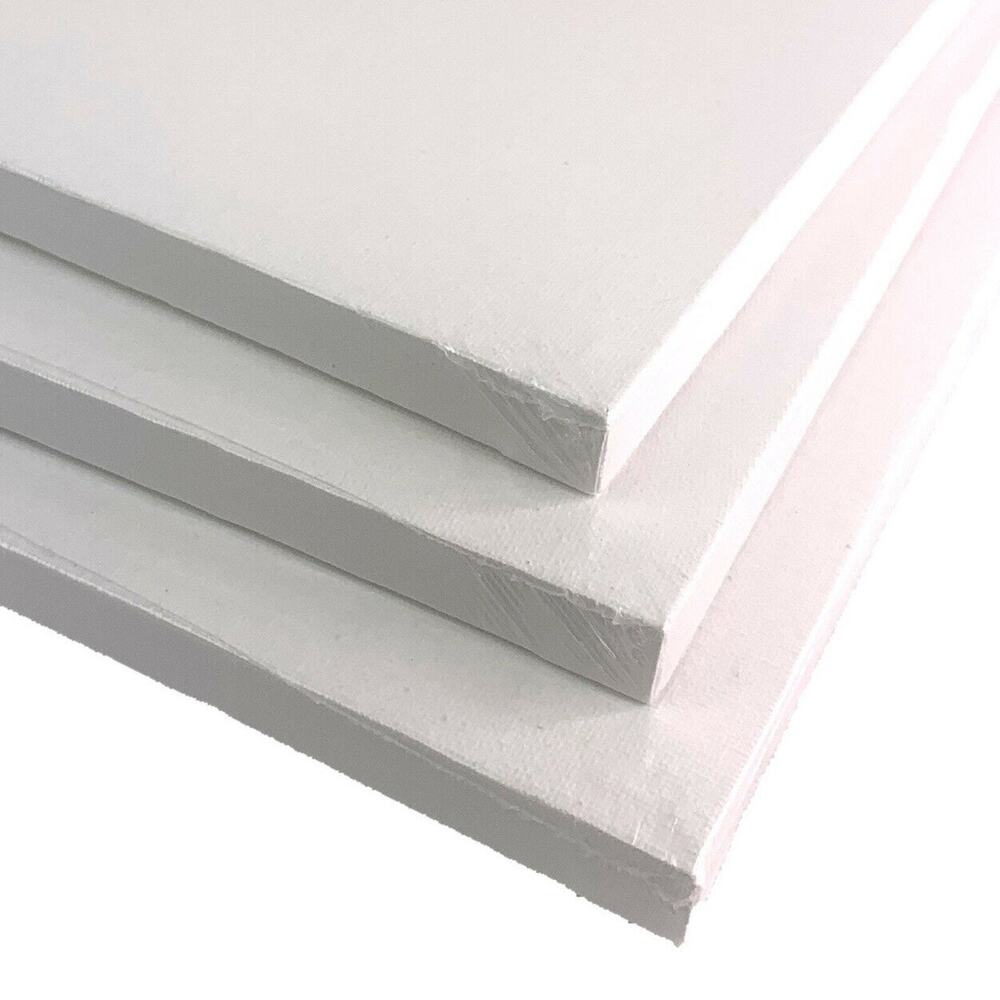 3 Pack Lot 8" X 10" Stretched 100% Cotton Canvas Art Supplies Acrylic Oil Paint